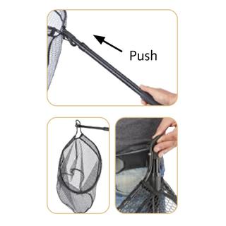 SHIRASU SHOT NET L BLACK - NET FOR SPIN FISHERS Balzer 182200-117