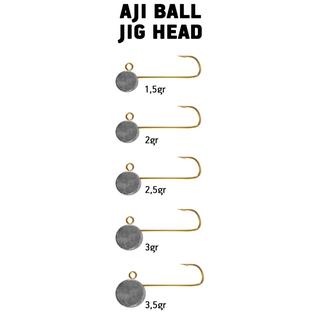 Μολυβοκεφαλές Reins Aji Ball Jig Head ABAJH