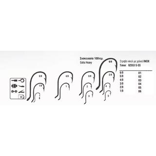 Stainless Fishing Hooks Mustad 92553