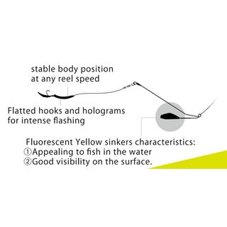 Shore trolling yumizuno sinker&lure set HAYABUSA HA319