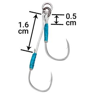 Double Micro Assist Hooks asymmeter Pregio SK250